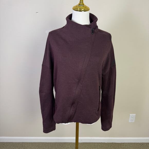 Adidas Heartracer Asymmetrical Zip Long Sleeve Jacket US Women's M - Picture 2 of 9